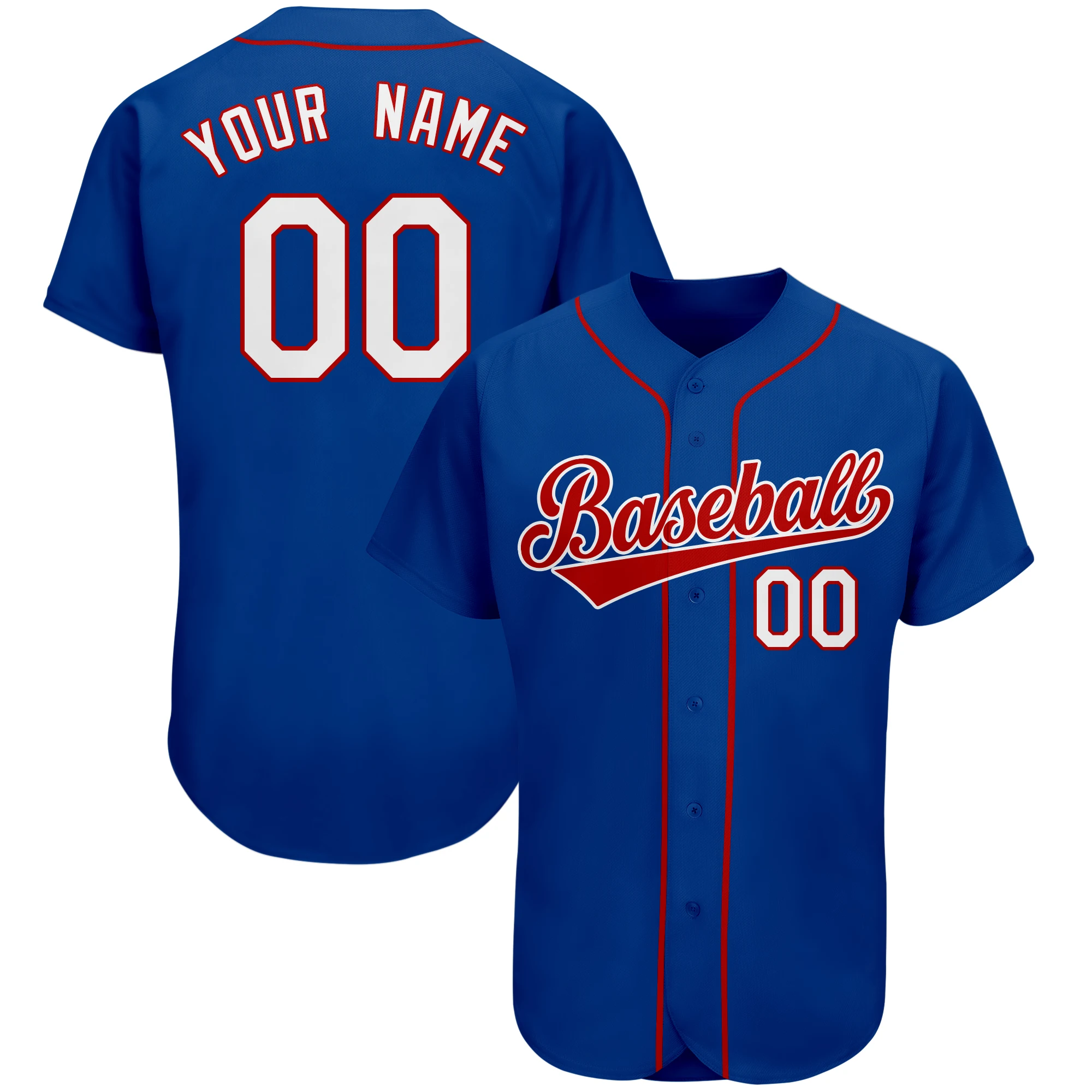 

Custom Baseball Jerseys Stitched Men Women Youth S-7XL Personalized Your Name and Number Button-Down Shirts for Fans Gifts