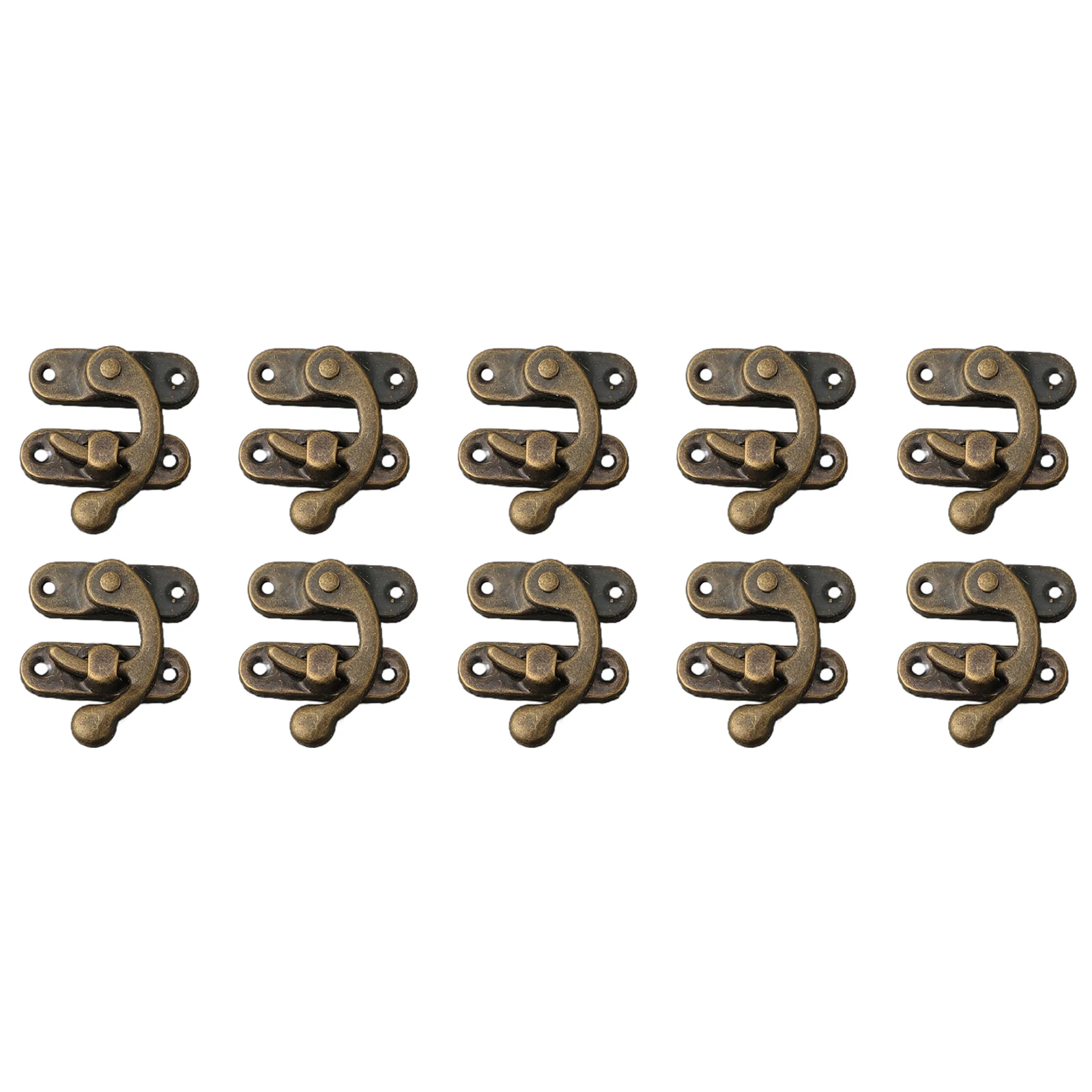Metal Vintage Trava Fechos Ferrolho Cadeado Com Parafusos Móveis Caixa De Madeira Couro Saco Hardware Bloqueio Decorativo