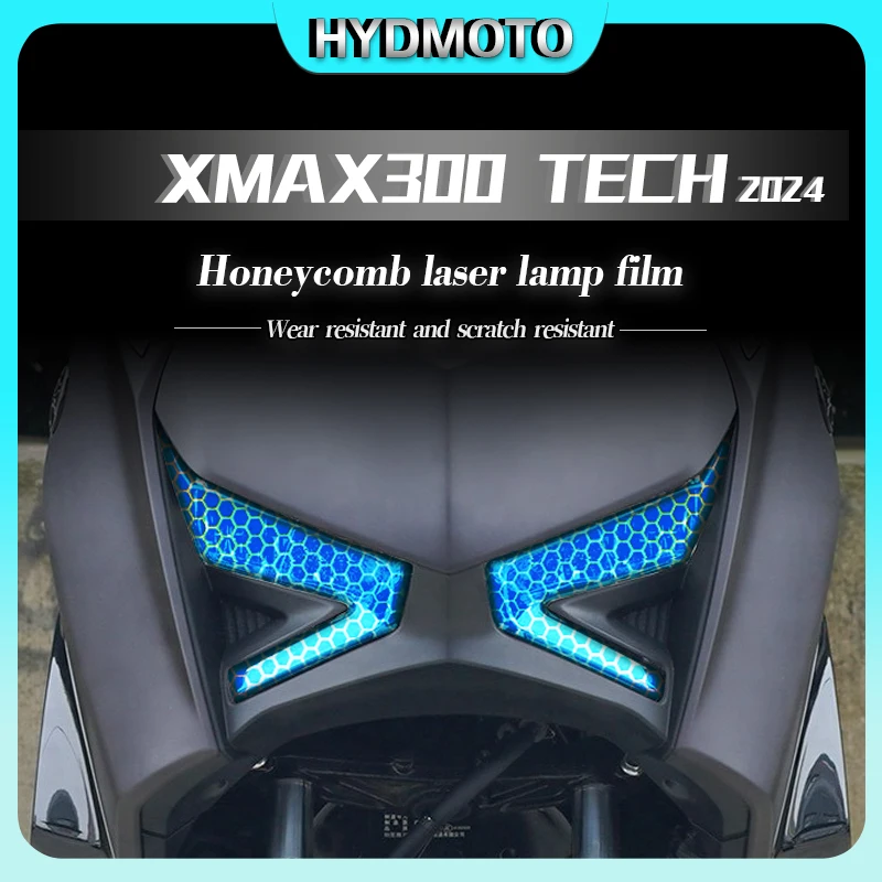Для Yamaha X MAX300 Xmax300 XMAX300 TECH 2024 сотовая Лазерная лампа пленка для фар задняя фара
