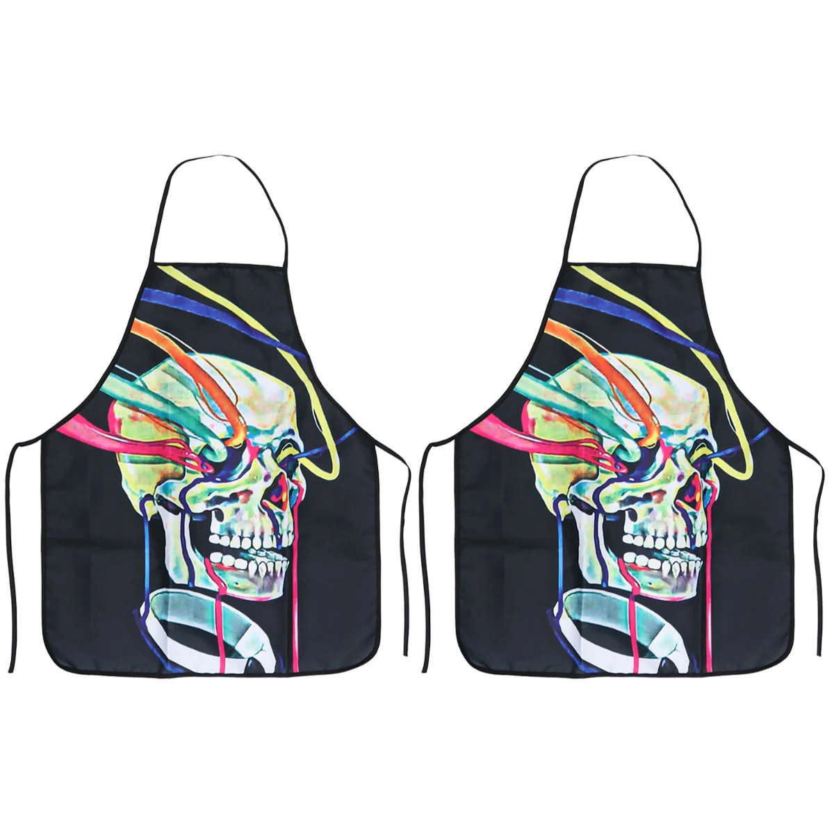 

2pcs Horror Apron Chef Kitchen Cook Apron for Costume Party (Type 2)