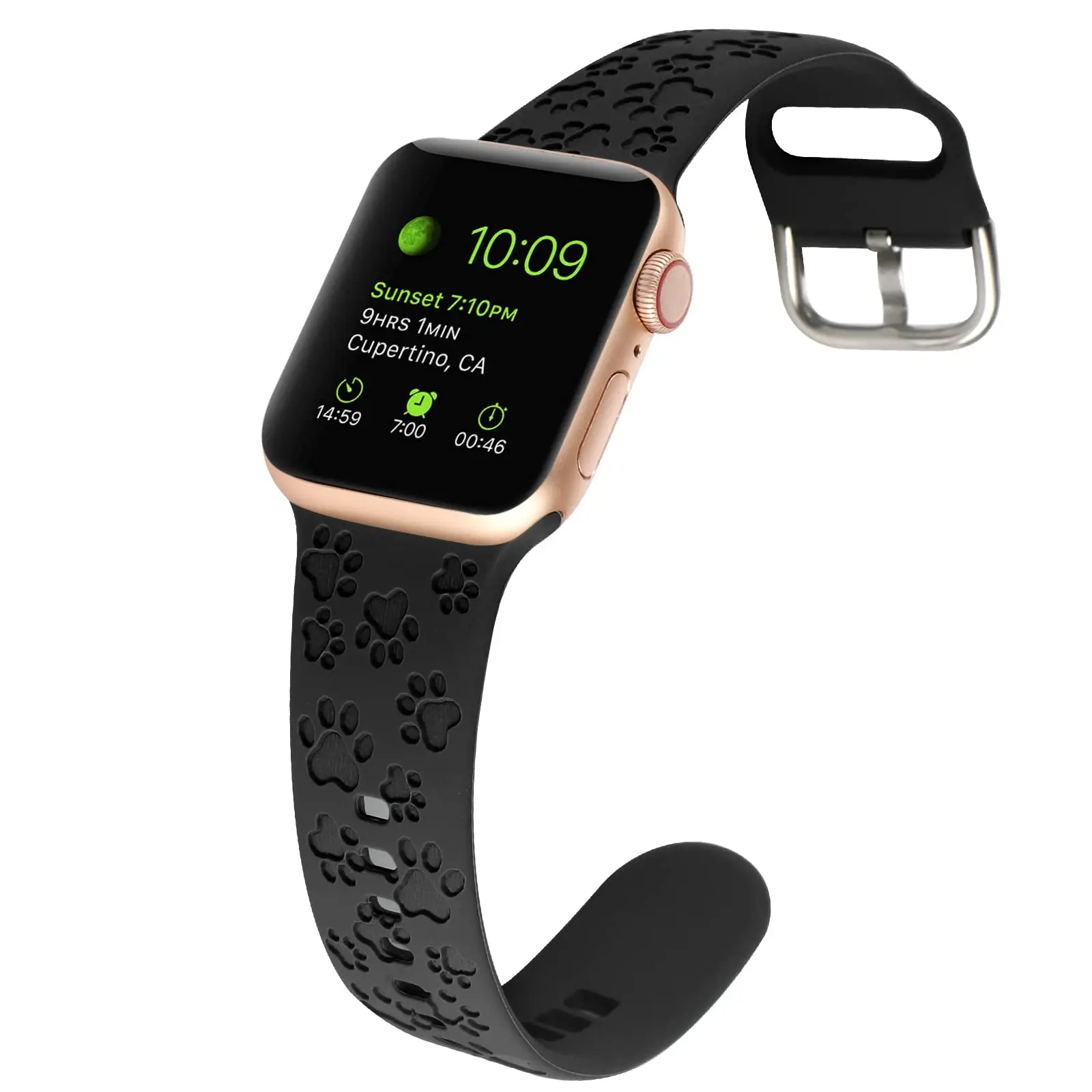 

Silicone Strap For Apple Watch band 7 6 se 44mm 42mm 40mm 38mm rubber watchband bracelets on Smart iWatch Series 76543 41mm 45mm