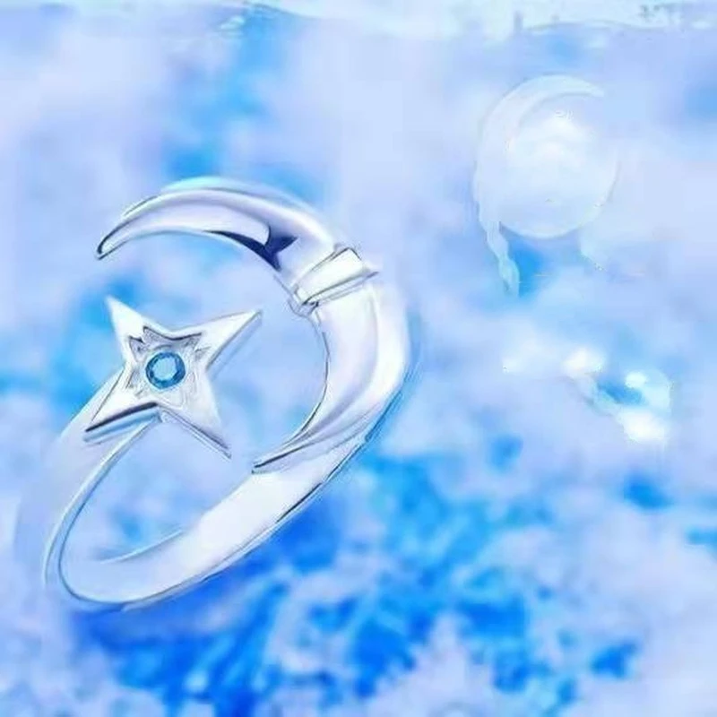 

BLEACH Rings Women Hitsugaya Toushirou Ring Man Wedding Jewellery Couples Cute Metal Silver Color Hyourinmaru Accessories Gift