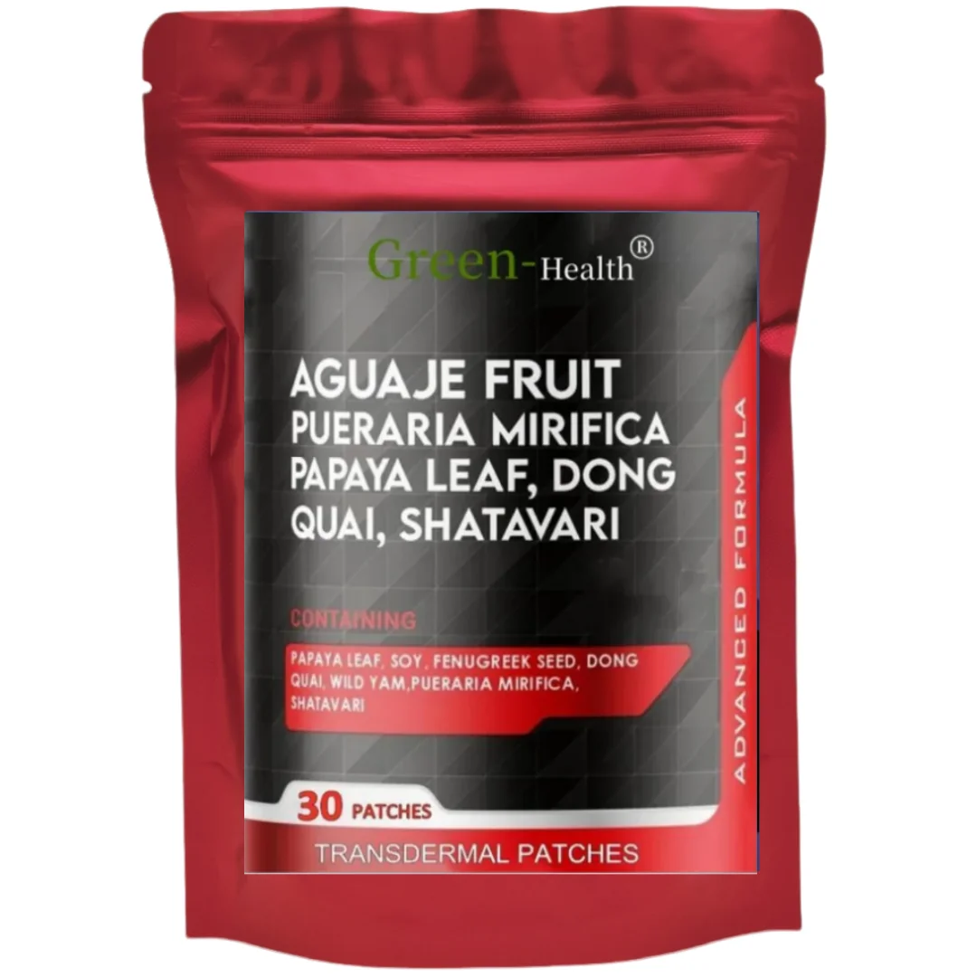 Фото Транспьютерные пластыри Aguaje, 30 шт., с натуральным эфирным водоротом Pueraria Mirifica, альтернатива для облегчения символов менопаузы на один месяц №1