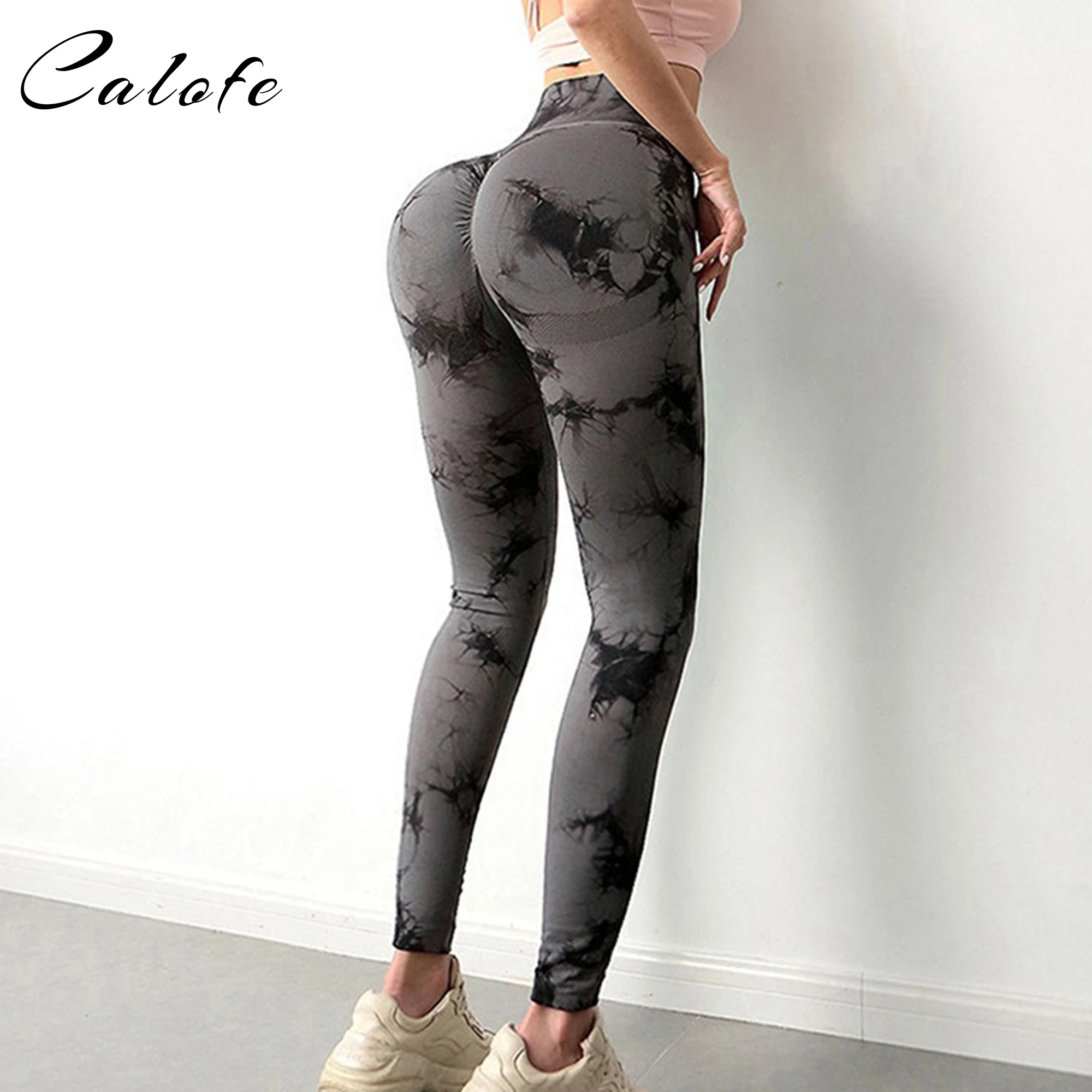 

Tie Dye Yoga Leggings Sports Pants Push Up Woman Tights Exercise High Waist Hip Lift Leggins Running Fitness Tights Gym Clothing