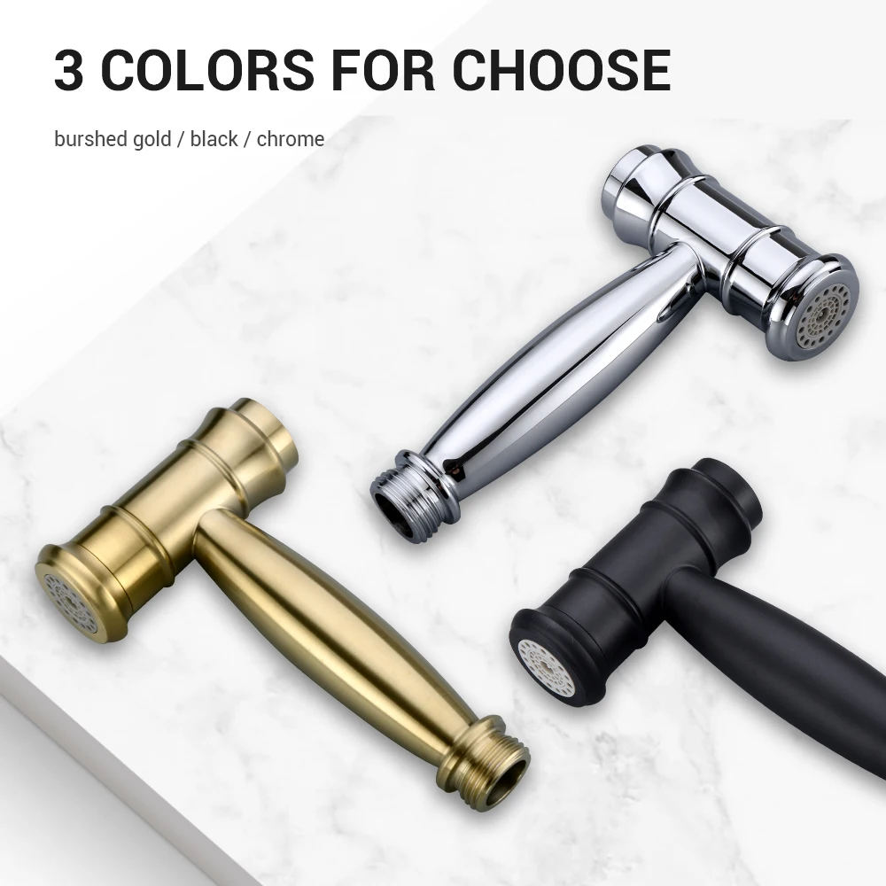 Черный Биде опрыскиватель Туалет попка гигиенический портативный мусульманский