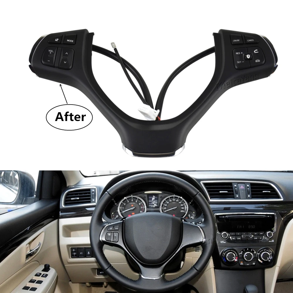 

New Steering Wheel Control Switch Audio Volume Regulator Button For Suzuki Vlivo Vitara Celerio SX4 S-cross Swift