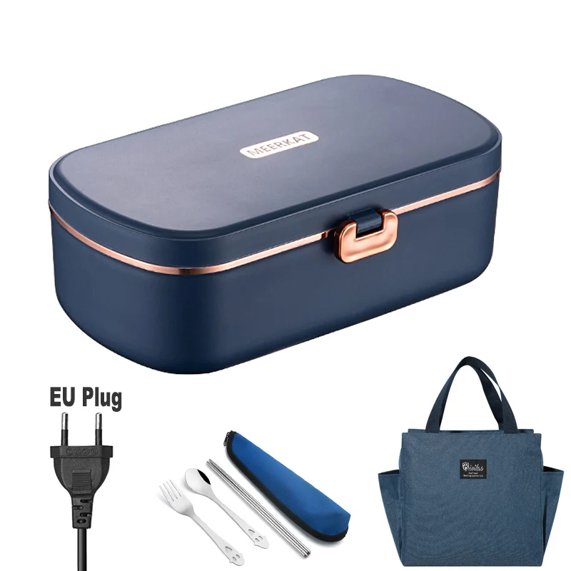 Электрический ланч-бокс из нержавеющей стали Dark Blue