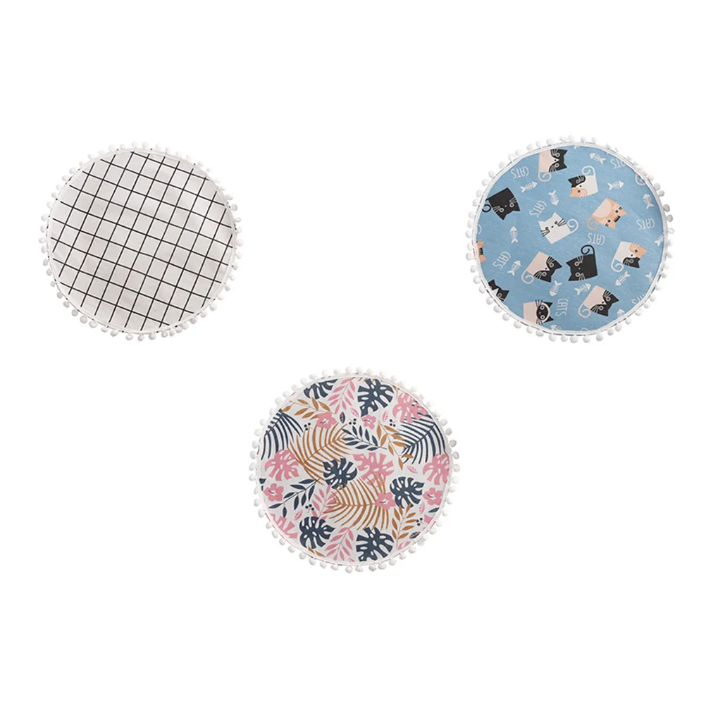 

3Pcs Lovely Style Home Placemat Insulation Mat Plate Cup Household Placemat