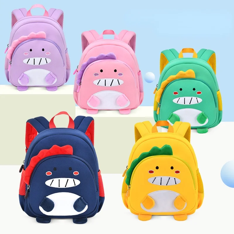 Kindergarten Cute Dinosaur Small Backpacks for Little Girls Boys New Anti Lost Cartoon Children Lovely Schoolbags Drop Shipping