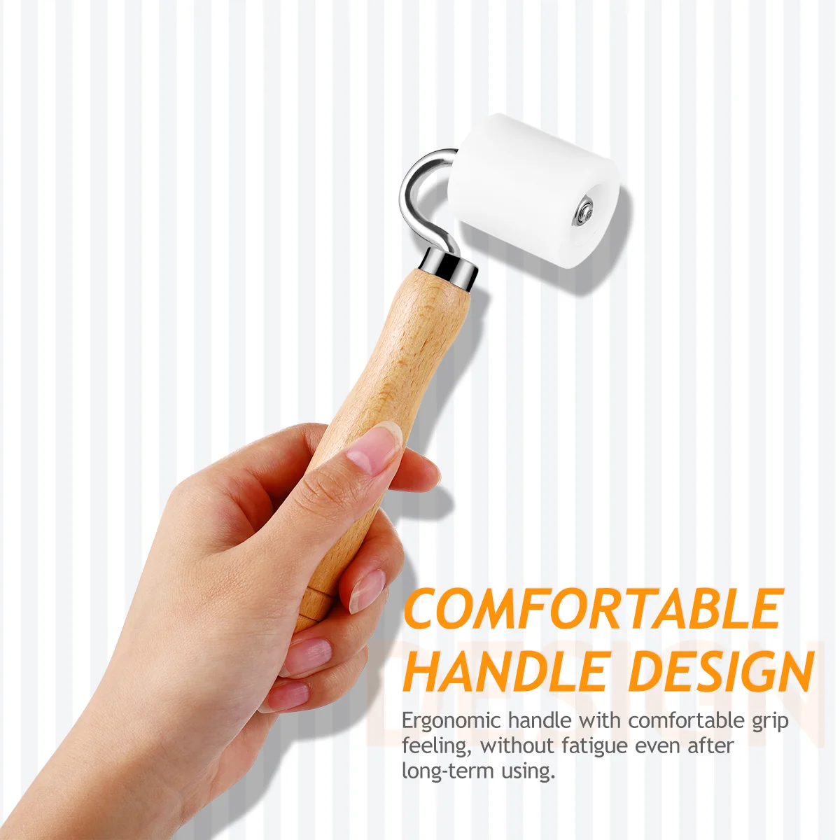 

Hemobllo обойный ролик для швов, тяжелая ручка, домашний декоративный нажимной ролик, инструмент «сделай сам»
