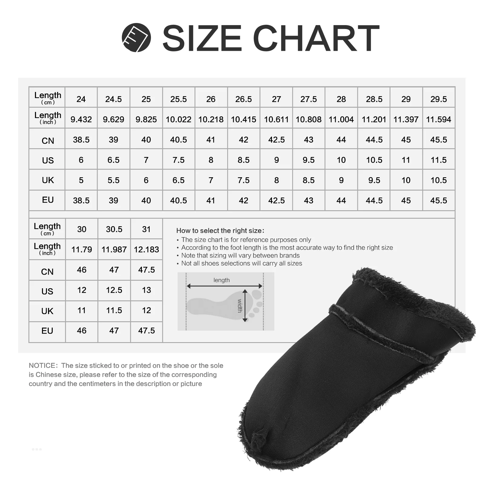 

Winter Clogs Shoes Liner Insoles Warm Insert Furry Plush Liners Replacement Boots