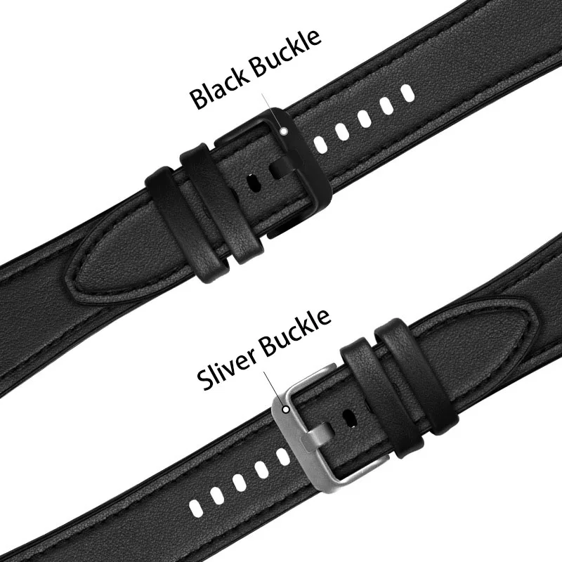 20mm Watch Strap for Samsung Watch 4 5 40mm 44mm Bracelet for Samsung Galaxy Watch 5 Pro Classic 42mm 46 Silicone+leather Bands