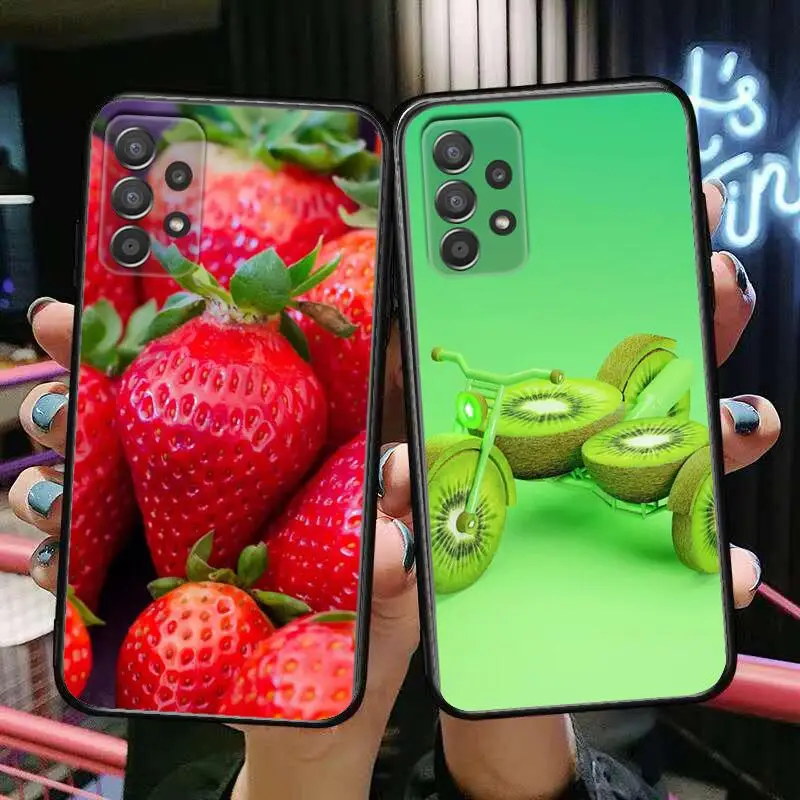 

HD-colorful fruit ideas Phone Case Hull For Samsung Galaxy A70 A50 A51 A71 A52 A40 A30 A31 A90 A20E 5G a20s Black Shell Art Cell