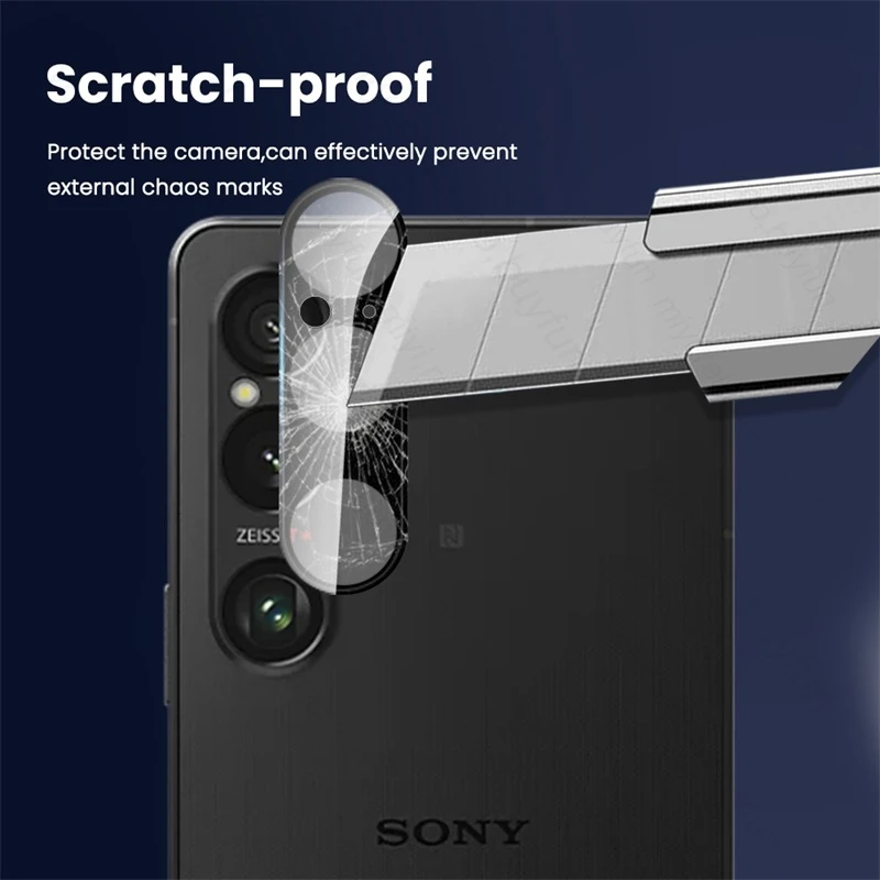 Для Sony Xperia 1 VI 5G Case 3 шт 3D изогнутая Защита объектива камеры закаленное стекло Xperia1VI