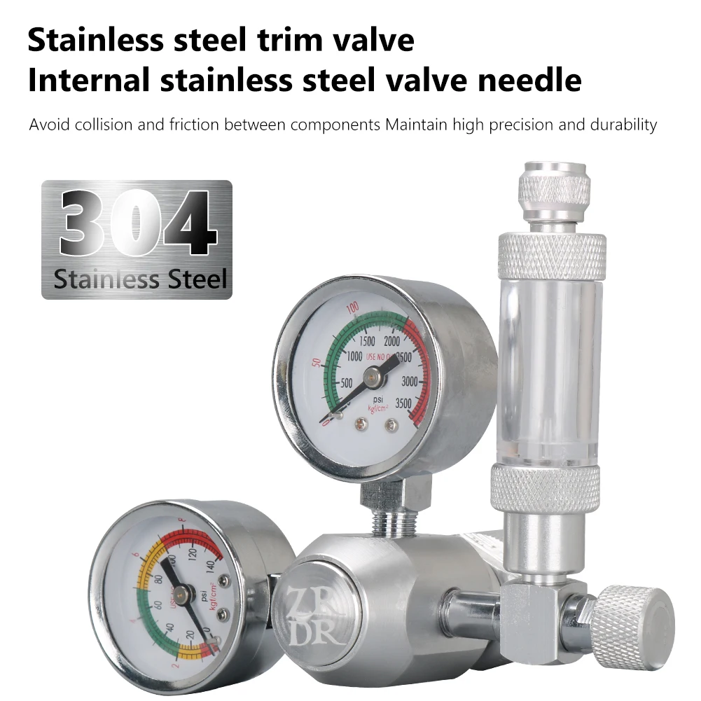 

Счетчик пузырьков CO2, настраиваемый измеритель давления, для аквариума