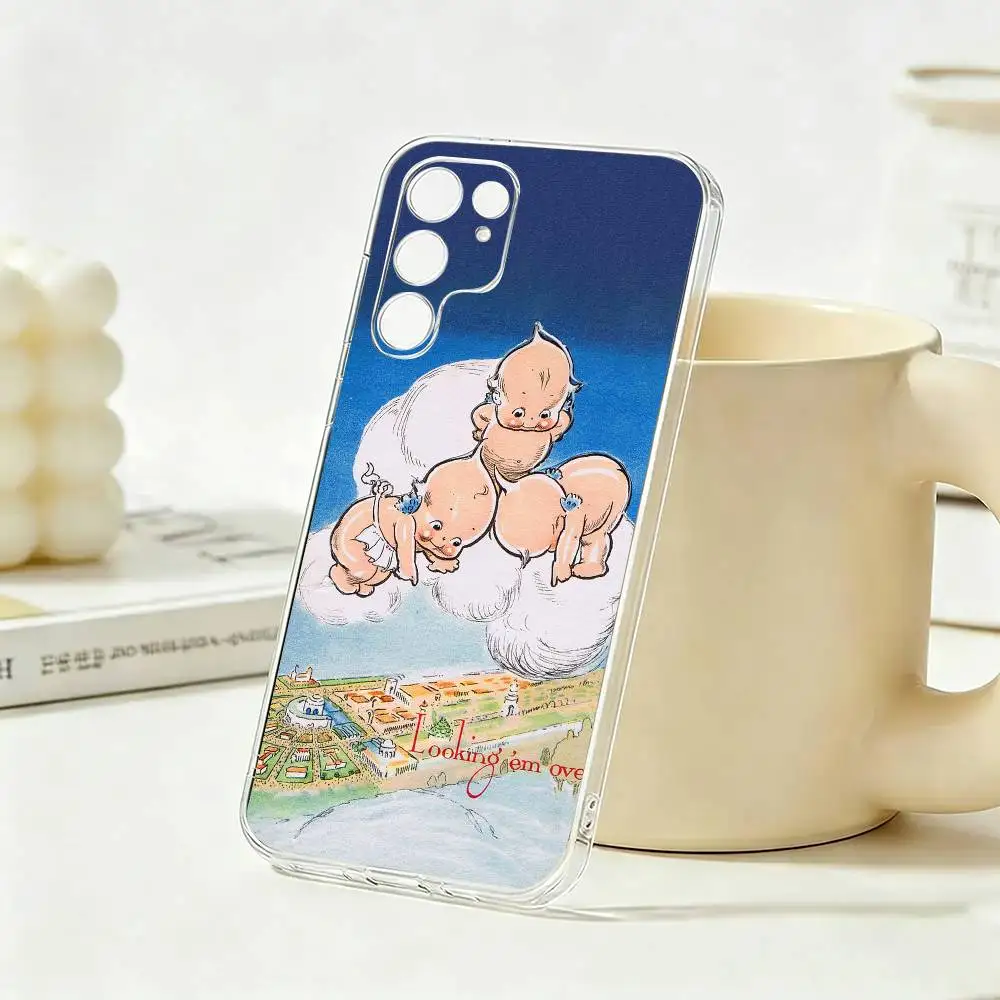 Фото Чехол для телефона Kewpie Cute Angel Baby для Samsung S23, S22, S21, S20, S30, прозрачный силиконовый чехол. №2
