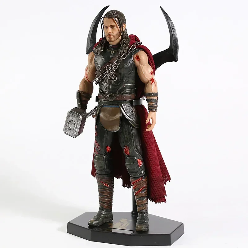 32 см Hero Mainan Gila Thor Ragnarok Patung Skala 1/6 Фигурка статуя ПВХ Модель Pahlawan Super Brinquedos Коллекция