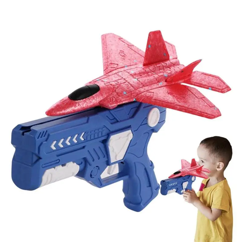 

Пусковое устройство для самолета, Игрушка 2-в-1, гибкая пусковая установка для самолета, игрушки для спорта на открытом воздухе, летающие игр...