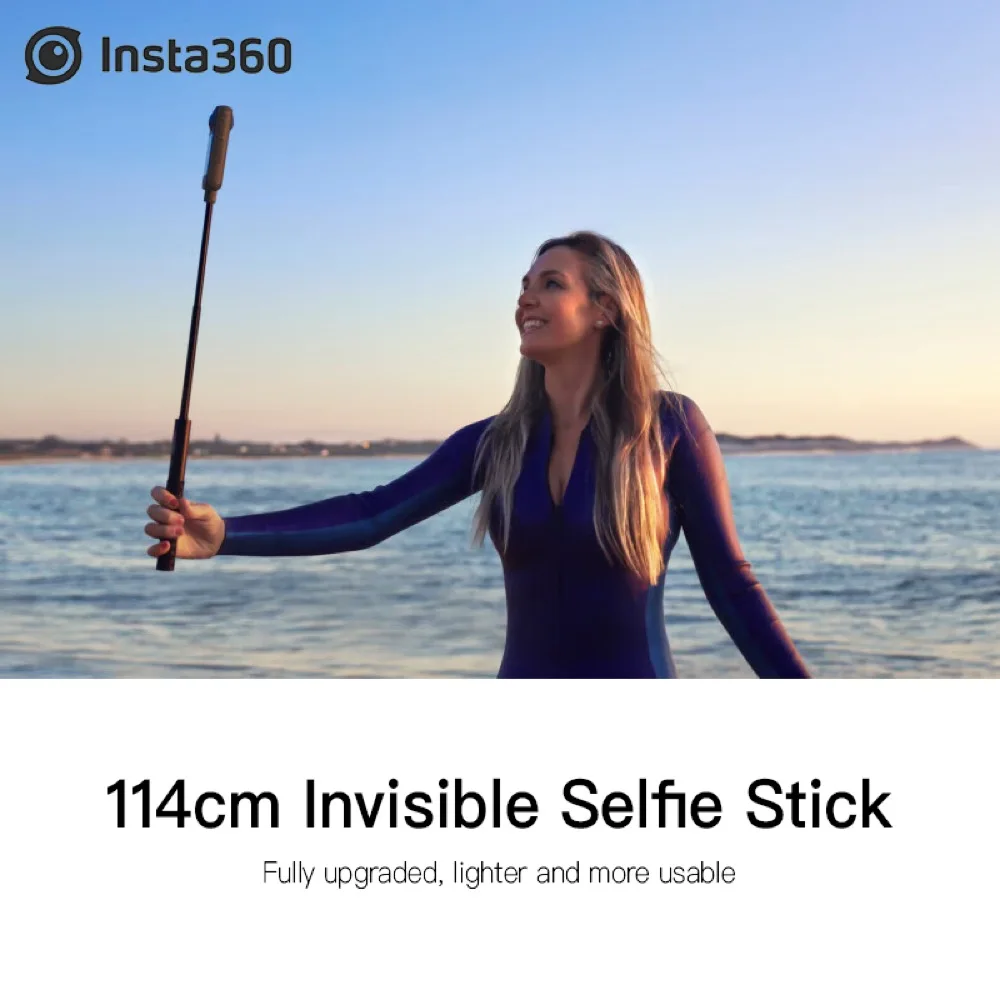 Insta360 114cm Invisible Selfie Stick for Insta360 X3 / ONE X2 / RS / GO 2 Original Selfie Stick Accessories 2023 New Version images - 6
