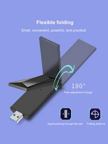 Jonsbo Беспроводная сетевая карта Wi-Fi 6E  USB 3.0