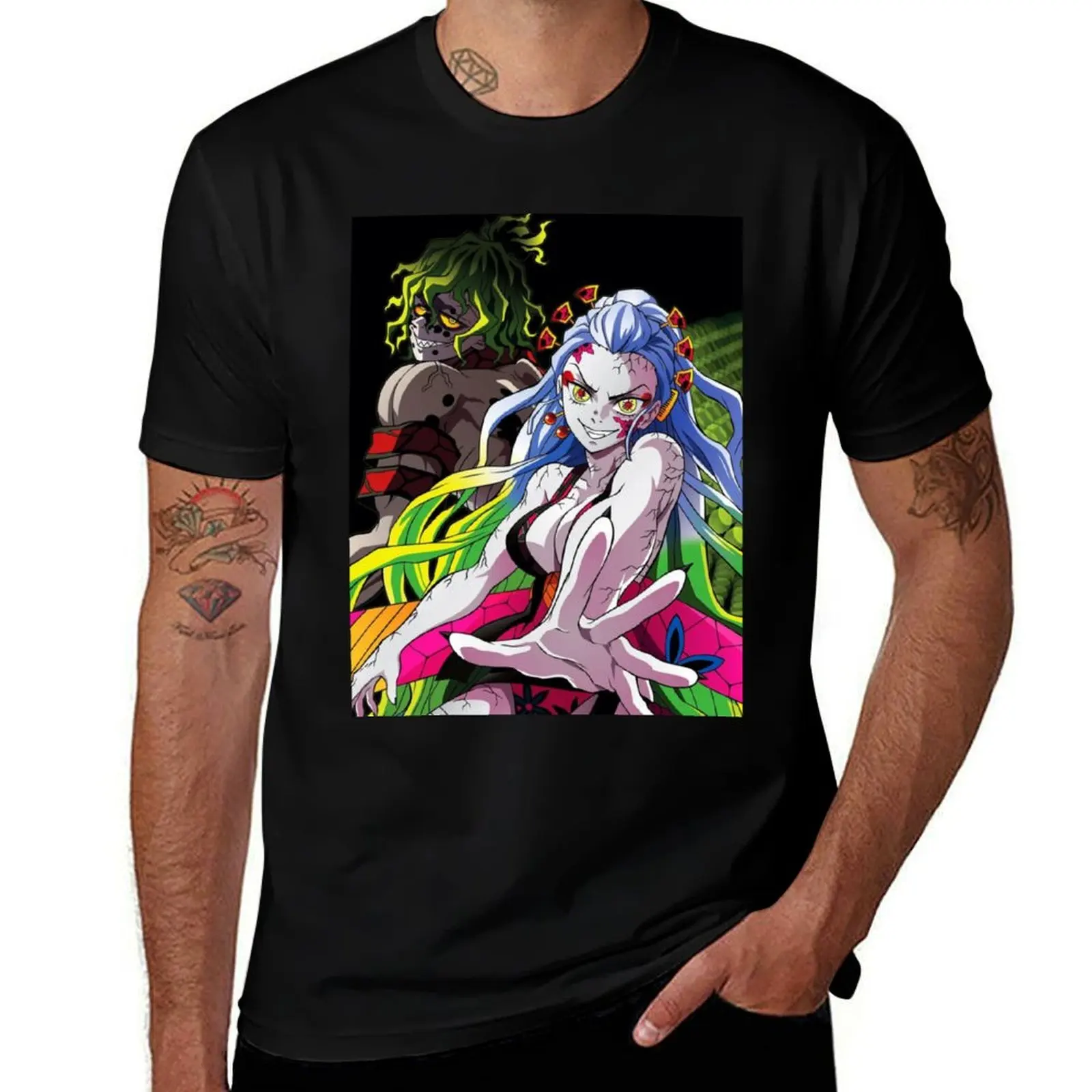 Фото Футболка Daki et Gyutaro, однотонная, стандартного кроя №1