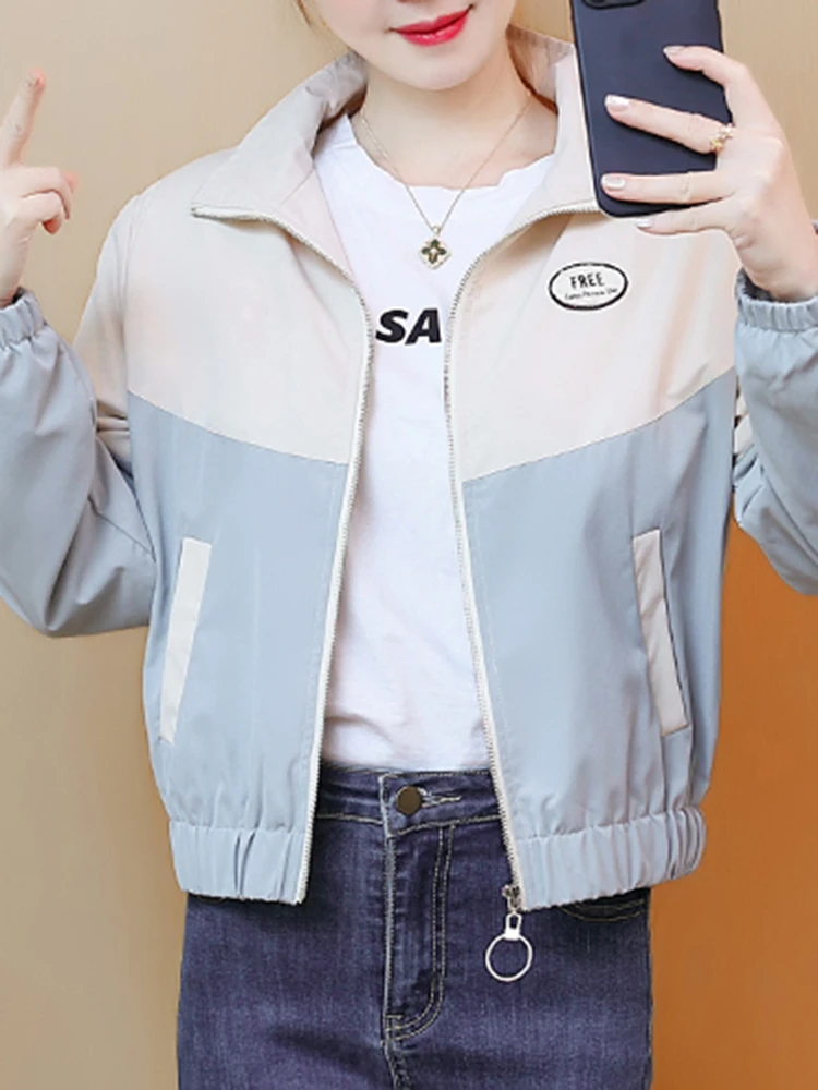 Бейсбольная форма короткое пальто женская одежда весна и осень-зима 2024 новый