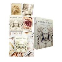 tarot white oracle card decks pdf guide book divination fate table game factory made support wholesale dropship