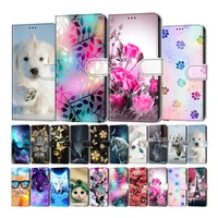 colored painted card slot wallet flip case for redmi note 9 pro 9s 9t 8 pro 8t capa fundas for redmi 8 8a 9 9a 9c 9t back cover