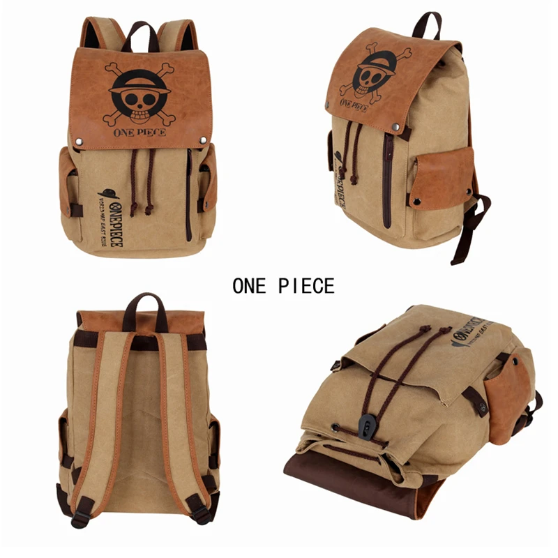 

Аниме цельный рюкзак обезьянка D. Luffy Roronoa Zoro брезентовый принт портативный дорожный рюкзак
