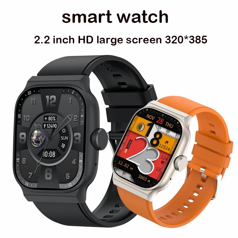 

Смарт-часы 2,2 дюйма, HD 320*385, Bluetooth, калькулятор вызовов, голосовой помощник игр, фитнес-трекер, женские Смарт-часы для телефона XiaoMi