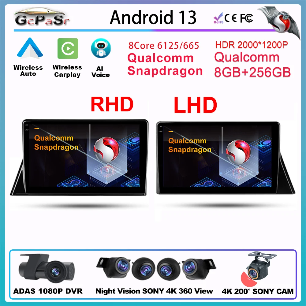 Автомобильный мультимедийный плеер Qualcomm CARPLAY Android для Toyota Sienta 2 XP170 LHD RHD 2015-2022, автомобильный DVD GPS, радио, видео, автомобильная камера Автомобильный мультимедийный плеер Qualcomm CARPLAY Android для Toyota Sienta 2 XP170 LHD RHD 2015-2022, автомобильный DVD GPS, радио, видео, автомобильная камера