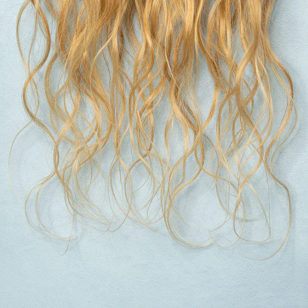 #27 Goddess Locs Crochet Hair Pre Looped Faux Extension With Body Wave Human Curls