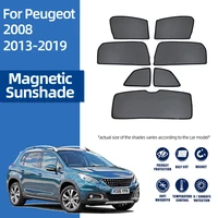 for peugeot 2008 a94 2013 2019 magnetic car sunshade shield front windshield blind curtain rear baby side window sun shade visor