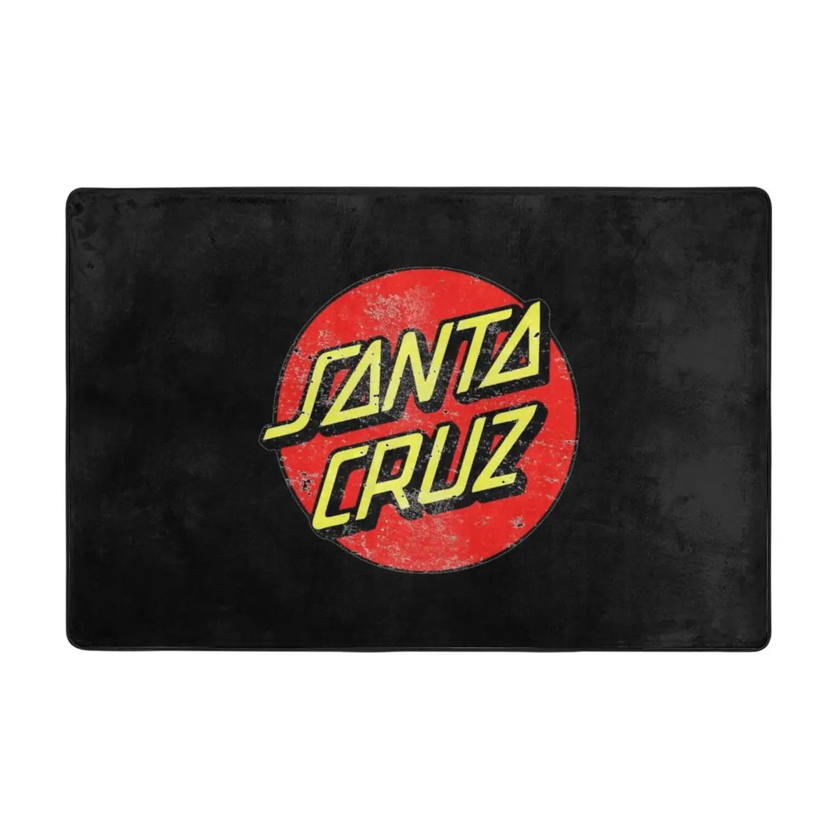 

SANTA CRUZ LOGO Doormat Carpet Mat Rug Polyester Non-Slip Floor Decor Bath Bathroom Kitchen Bedroom 60*90