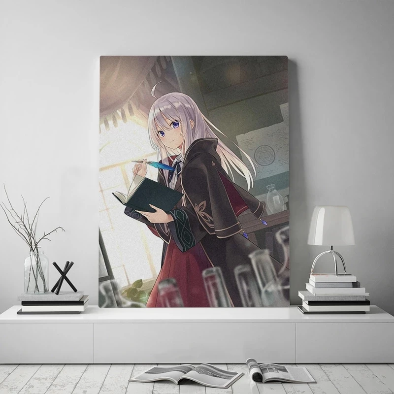 

Canvas Wall Art HD Prints Elaina Majo No Tabitabi Anime Poster Home Decoration Painting For Bedroom Modular Pictures No Frame