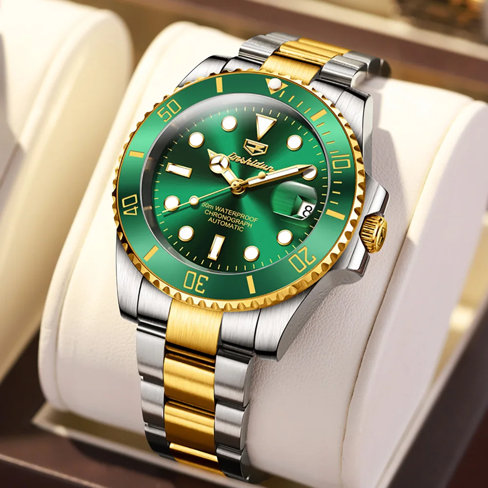 

Reloj Hombre TAXAU Automatic Watches Stainless Steel Strap Sapphire Crystal Mirror Waterproof Mechanical Men's Wristwatch Brand