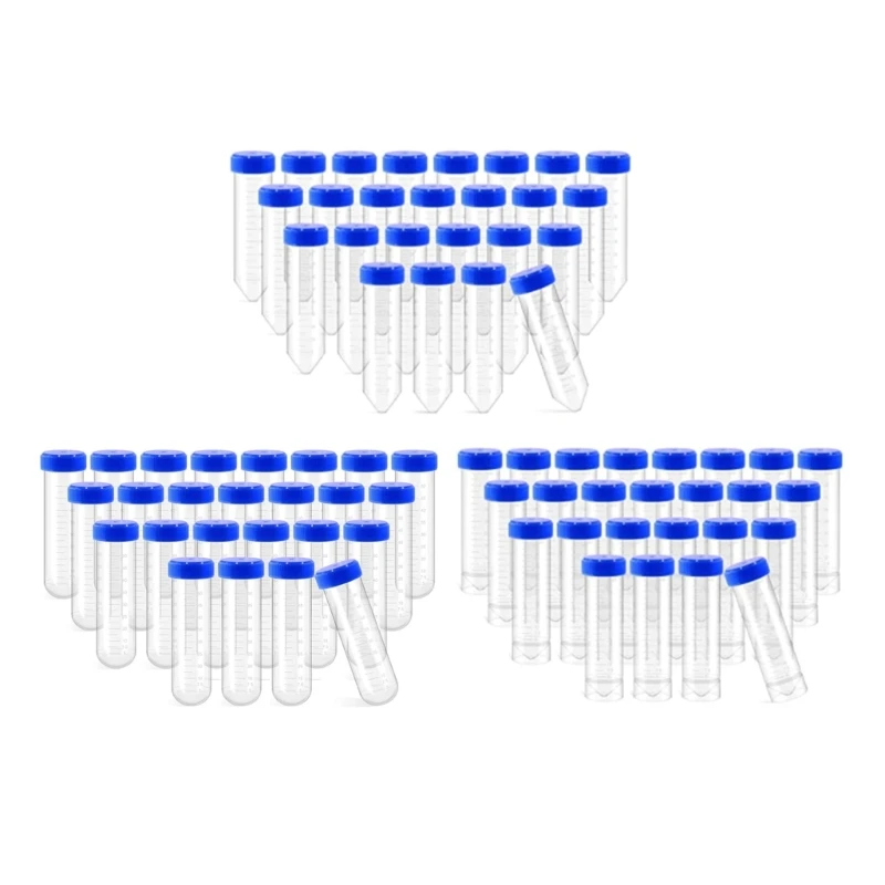 

25 шт. 50 мл градуированные центрифужные пробирки с завинчивающимися крышками и держателями для 28-луночных пробирок