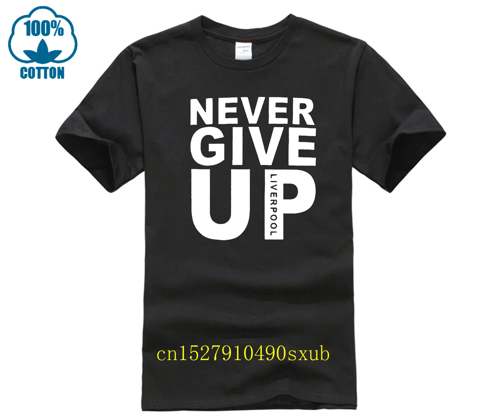 Летняя модная уличная футболка с коротким рукавом и надписью Never Give Up, Ливерпуль, чемпионы, футбол, Мадрид финал, Mo 2023, Salah, Мужская футболка Летняя модная уличная футболка с коротким рукавом и надписью Never Give Up, Ливерпуль, чемпионы, футбол, Мадрид финал, Mo 2023, Salah, Мужская футболка