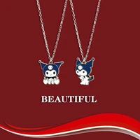 cute black sweet kulomi necklace fashion simple girl student give boyfriend a birthday gift lovers trinket