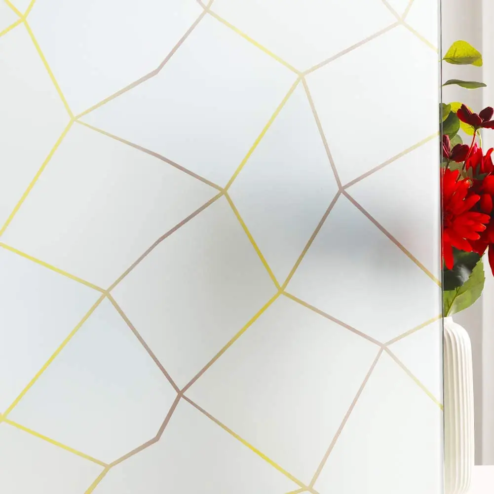 

New Style Privacy Window Film Stained Static Cling Glass Door Adhesive Film Anti-UV Heat Control Window Sticker for Home