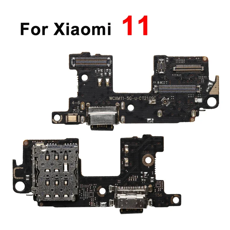 Фото USB-док-станция для зарядки, гибкий кабель для Xiaomi 11, разъем для материнской платы, гибкая задняя часть камеры, стеклянный объектив, запасная часть №3
