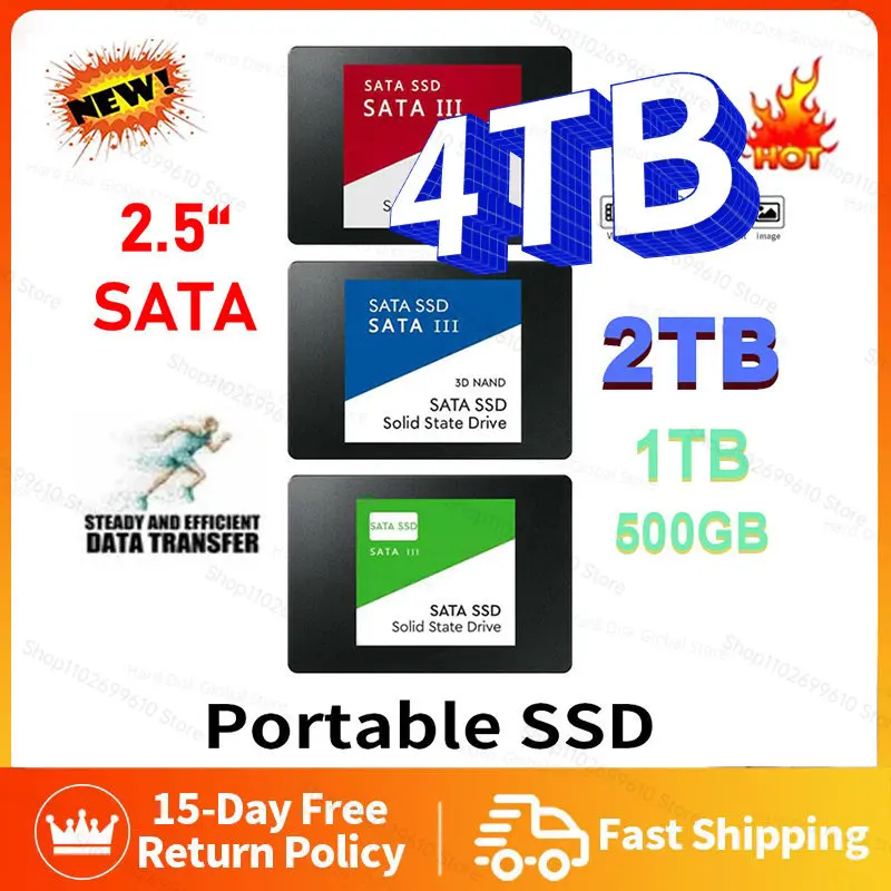 

4TB Solid State Drive 1TB M.2 SATA Interface Network Storage 2TB SSD Solid State Drive Hard Disk High Capacity For Laptops