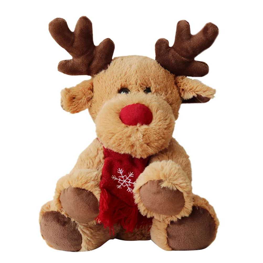 

Reindeer Stuffed Plush Christmas Decoration Christmas Tree Ornament Desktop Ornament for Kids Xmas Party Favor Gifts 29cm
