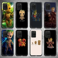 marvel baby groot phone case for samsung galaxy s21 plus ultra s20 fe m11 s8 s9 plus s10 5g lite 2020