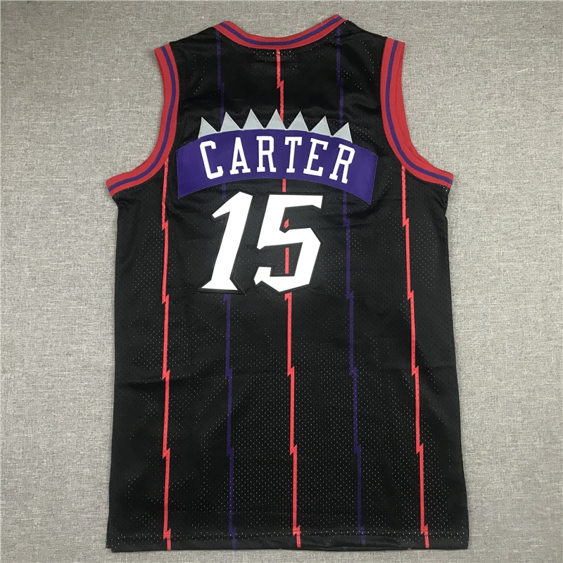 

2022 Mens American Basketball Jerseys Clothes European Size Toronto Raptors Vince Carter #15 T Shirts Cotton Tops Cool Loose