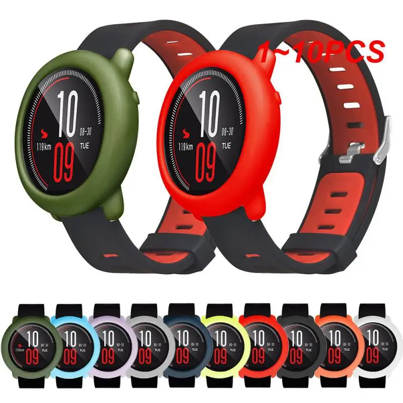 

1 ~ 10 шт. новые мягкие чехлы для Huami Amazfit Pace силиконовая рамка Корпус часов защитный чехол Cpver для смарт-часов чехол Amazfit