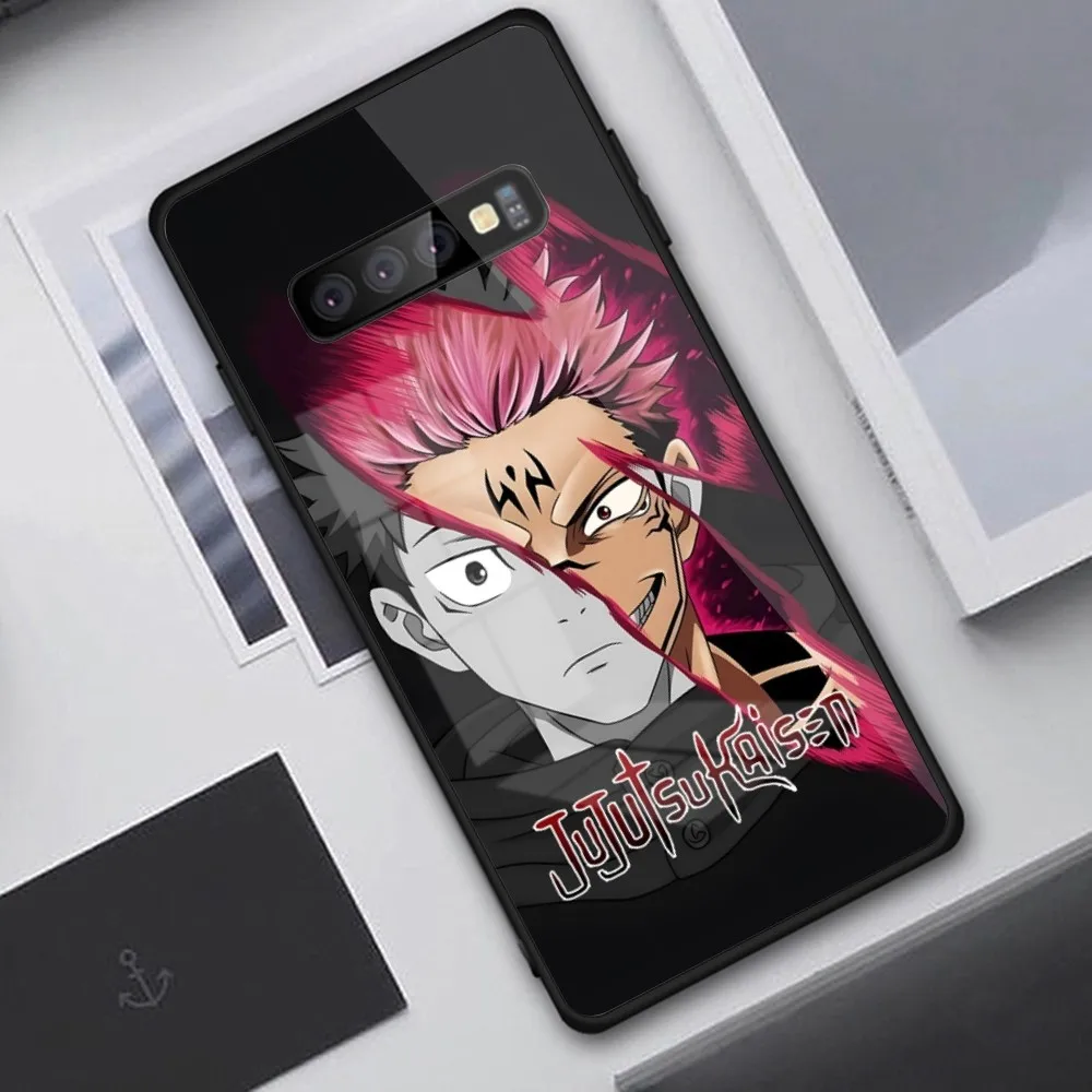 Мобильный телефон JJK Ryomen Sukuna модель Samsung S24 S23 S22 S21 Pro Ultra A13 A33 A53 NOTE 20 PC стеклянный