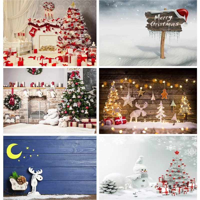 

Vinyl Custom Durable Christmas Theme Photography Background Children Portrait Backdrops For Photo Studio Props 1911 CXZM-42