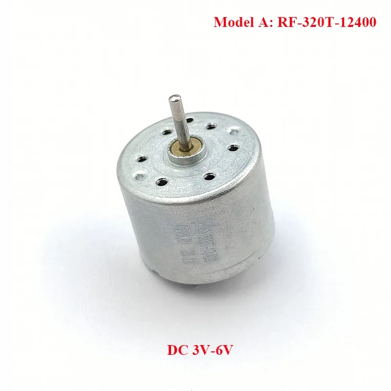 Фото Миниатюрный электродвигатель 24 мм RF-320T-12400 RK-320T-11440 RC-320SH DC 3В 6В 8В 12В 18В 24В - 1 шт. №4