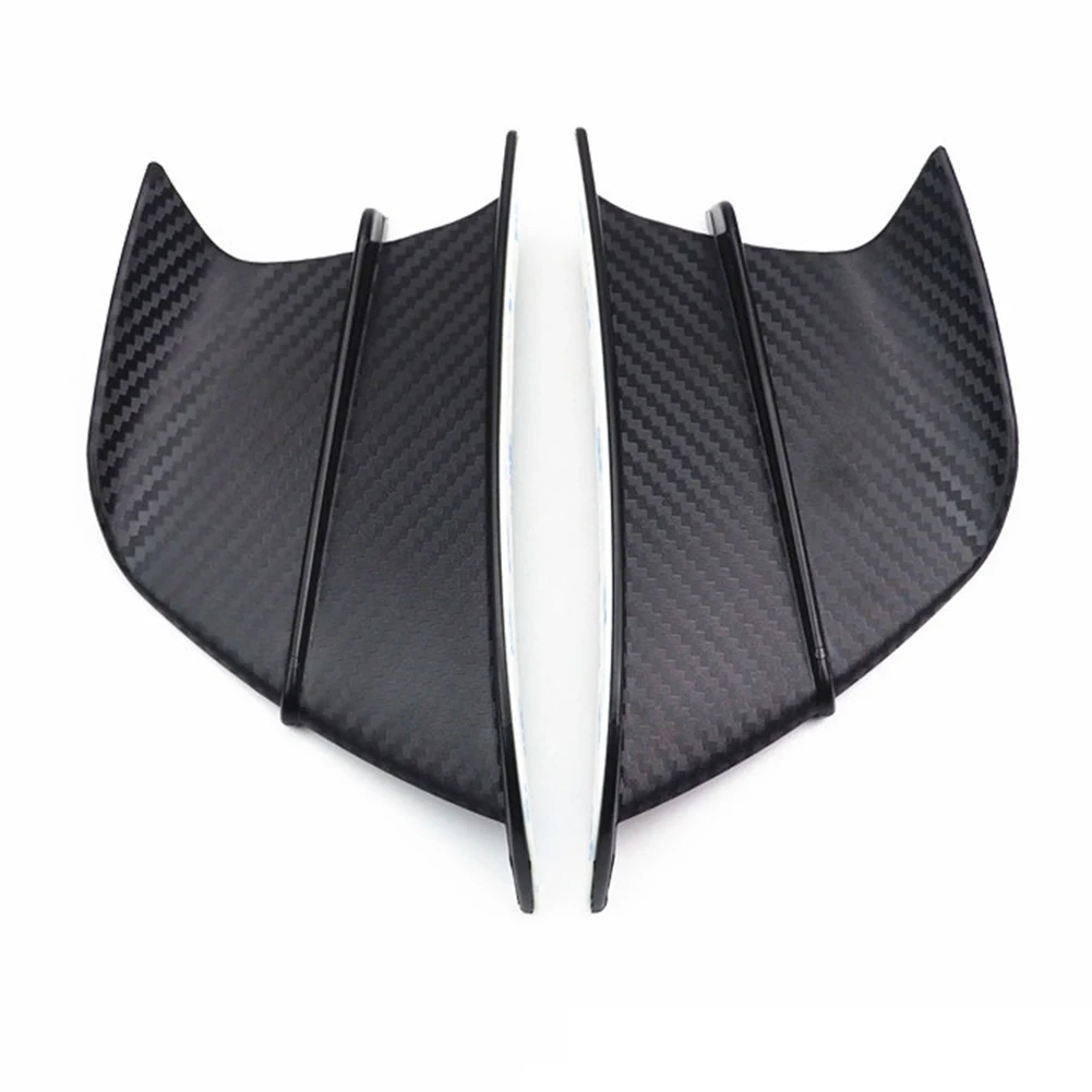 

Durable Side Winglets Air Deflector 2 Pcs ABS About 140G Accessories Easy To Install Glossy Carbon Fiber Parts